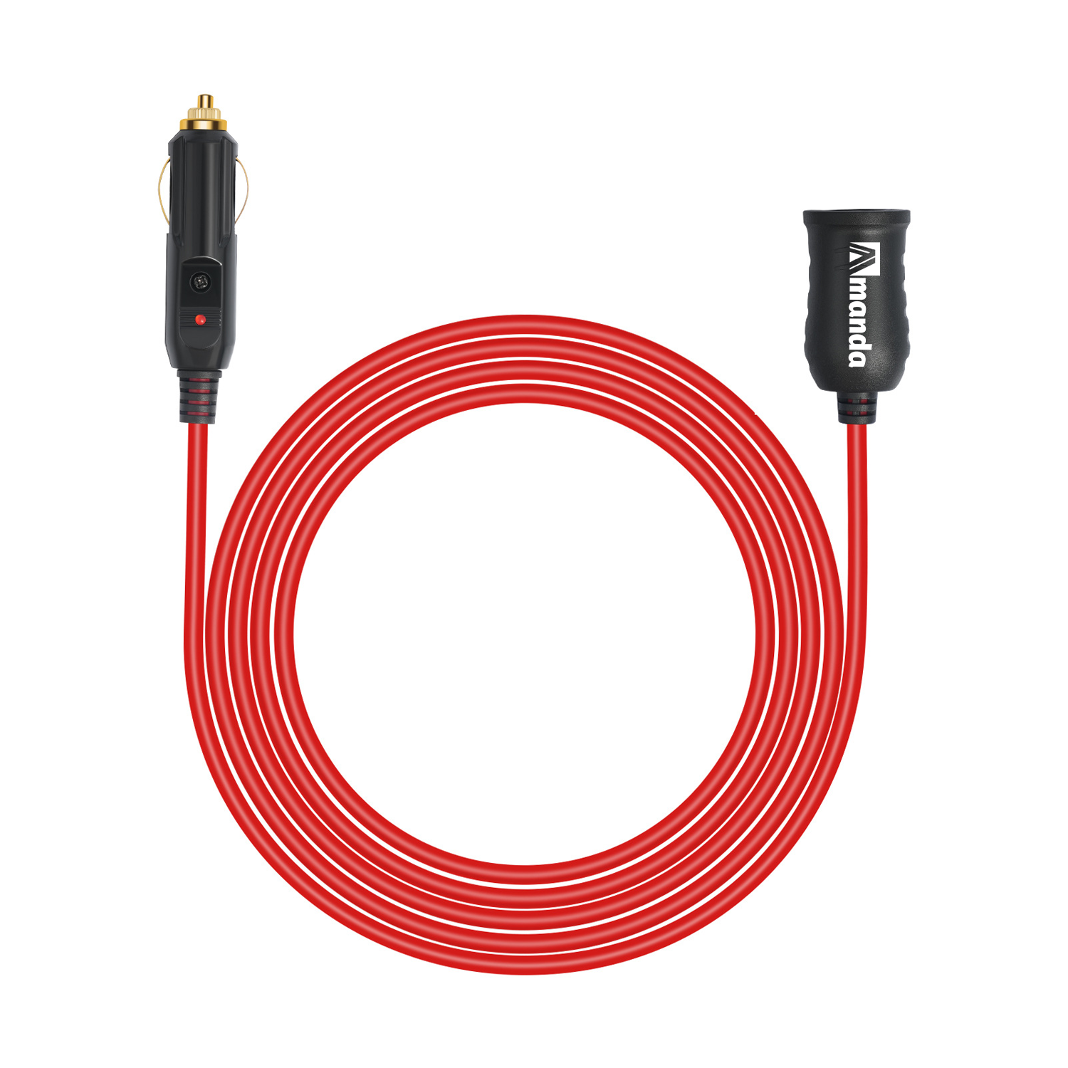 Car Plug Extension Cord with LED Light 10
