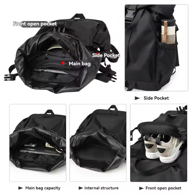 MOQ 10 pcs Rolltop Waterproof Laptop Backpack 2
