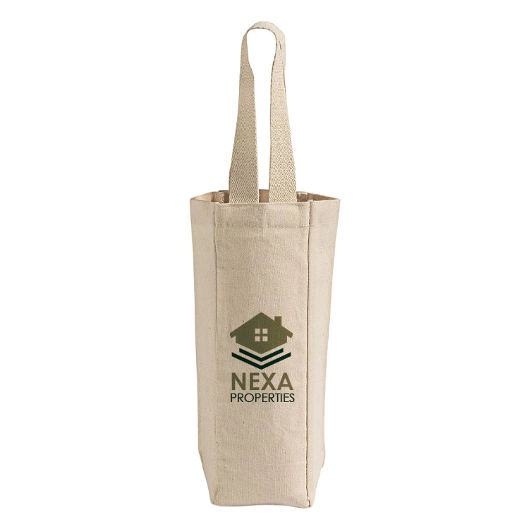 Cambria Canvas Wine Tote Bag, custom tote bag with logo imprint 4
