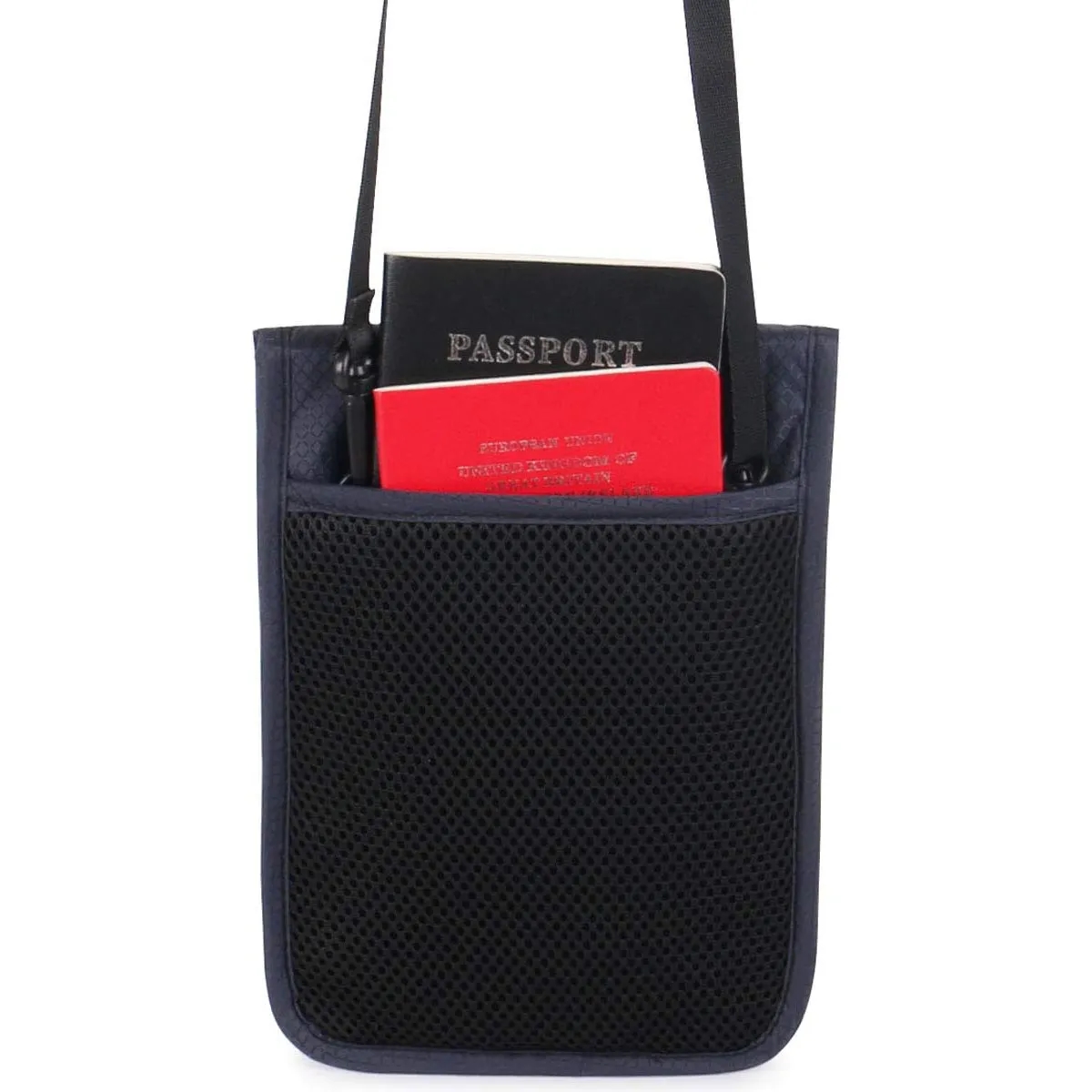 Neck RFID Blocking Passport Wallet 4