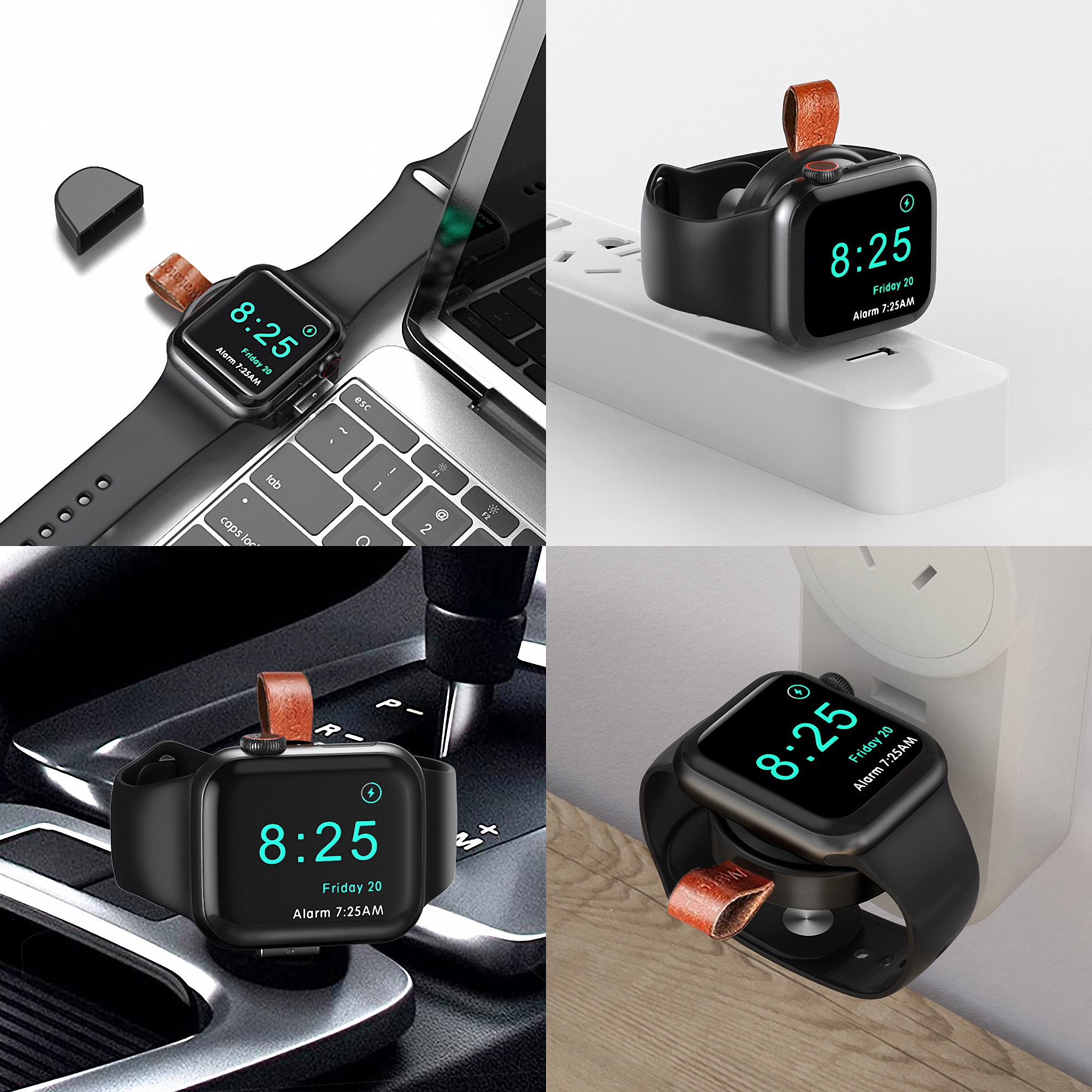 Compact Magnetic Wireless Charger for Smart Watches 2