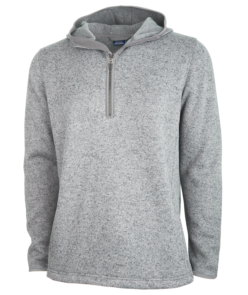 Men's Heathered Fleece Quarter Zip Hoodie