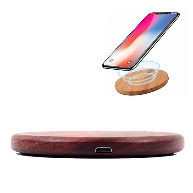 Natural Wood Wireless Charge Pad 2