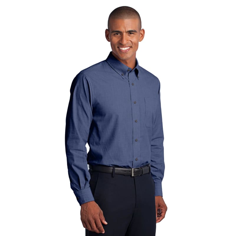 Port Authority Crosshatch Easy Care Shirt. 28