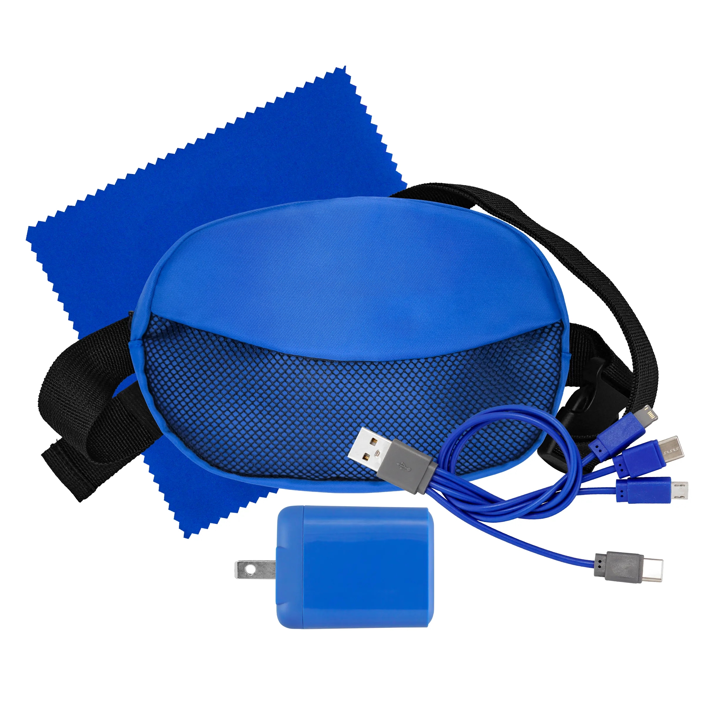 Sporty Fast Charger, Cable & Cloth Fanny Pack Set 17