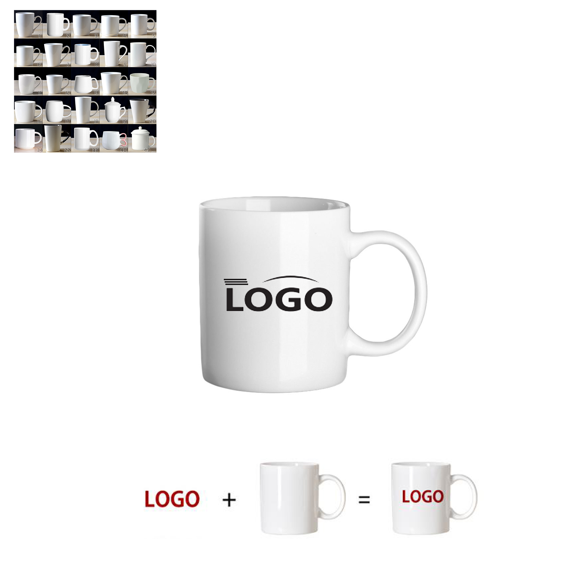 11 OZ Ceramic Mug With Your Logo 1