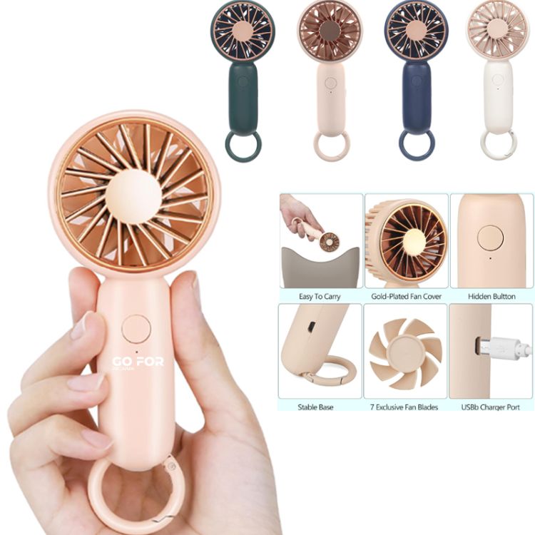 Mini Portable Fan with Carabine for Outdoor Travelling 3