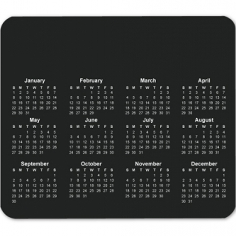 2026 Custom Horizontal Calendar Mouse Pad 4