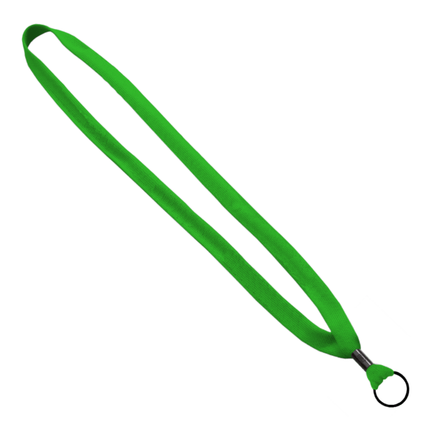 5/8" Polyester Shoelace Lanyard with Metal Crimp & Split-Ring 87
