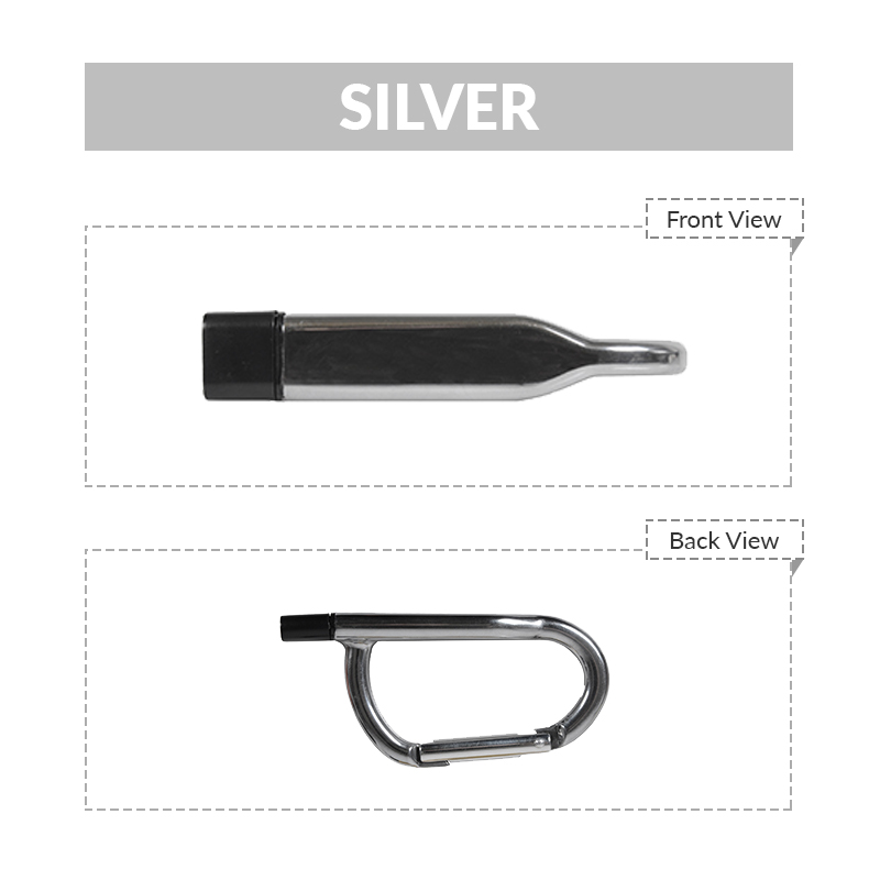 Carabiner Metal USB Flash Drive, 128MB 2