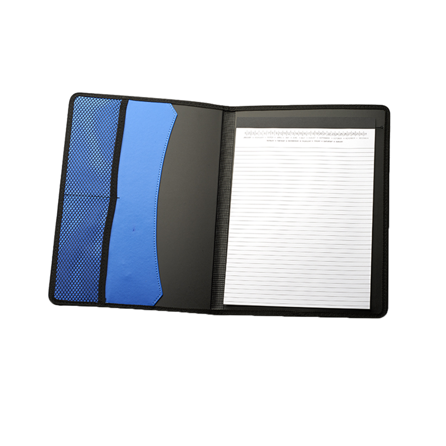 Color Block Black Leather Portfolios 3