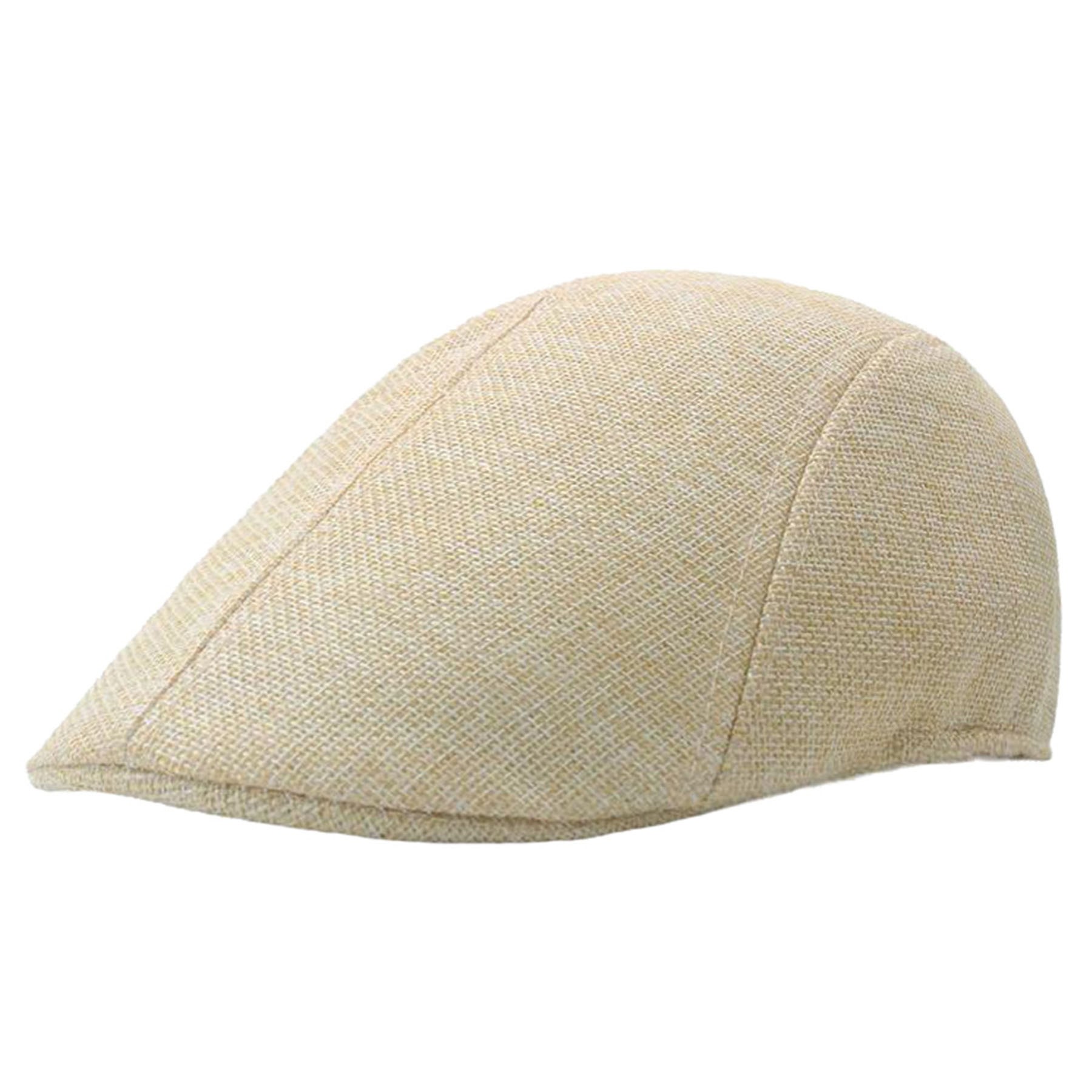Imitation Cotton And Linen Forward Beret 12