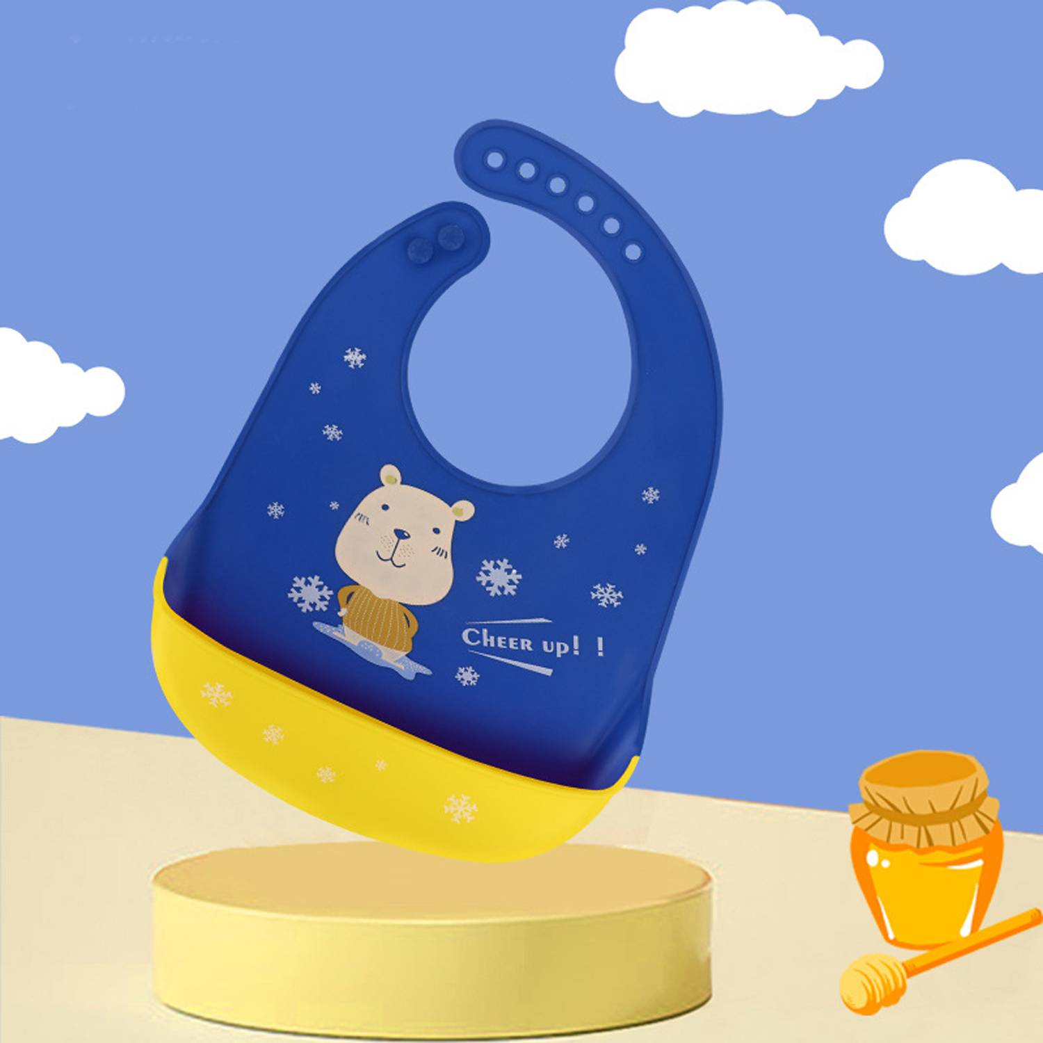 Adjustable Baby Silicone Bib 8