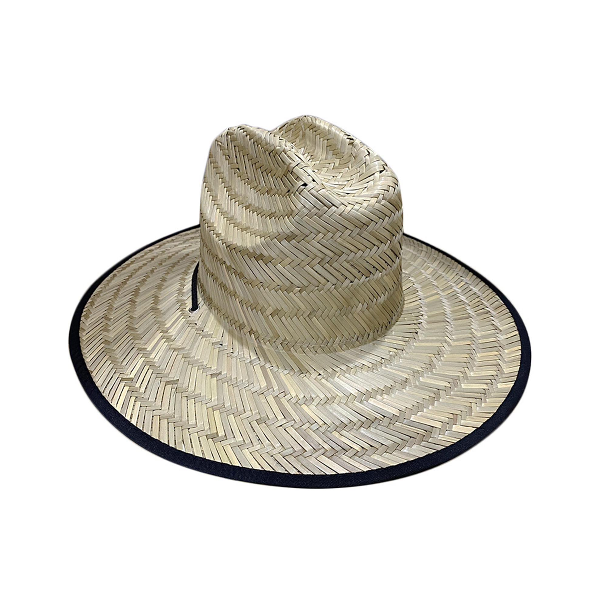 Woven Straw Cowboy Hat With Wide Brim 2