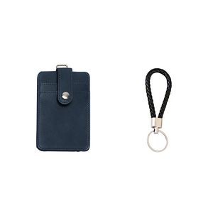 PU Keychain 3 Pockets PU Leather Card Holder 13