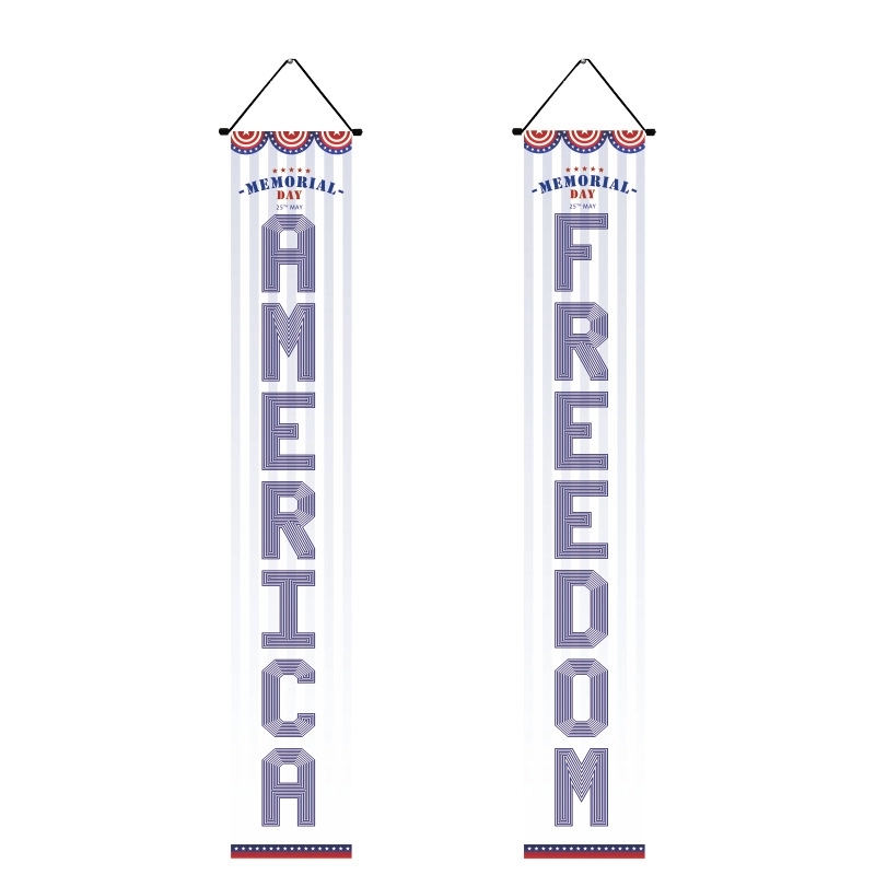 4th of July Porch Signs, Independence Day Door Banners 1