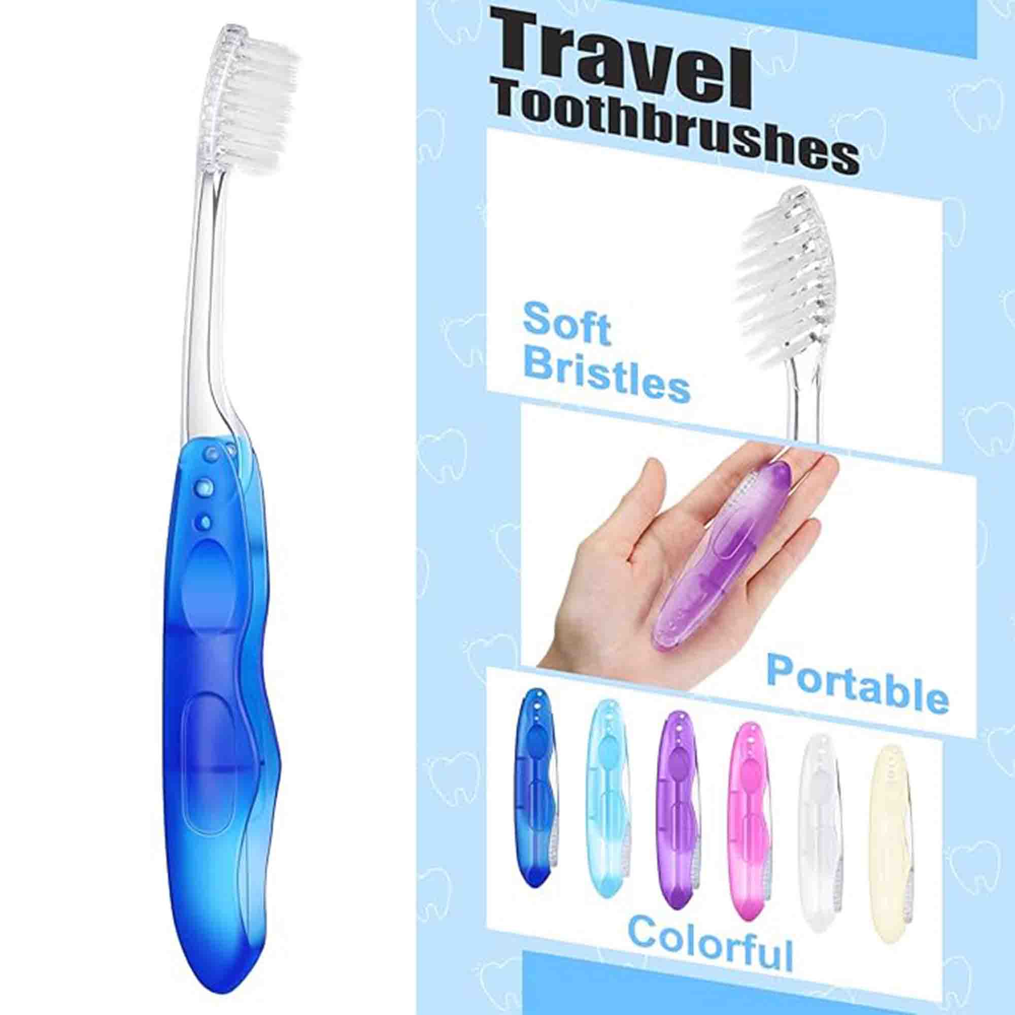 Travel Folding Plastic Toothbrush 1