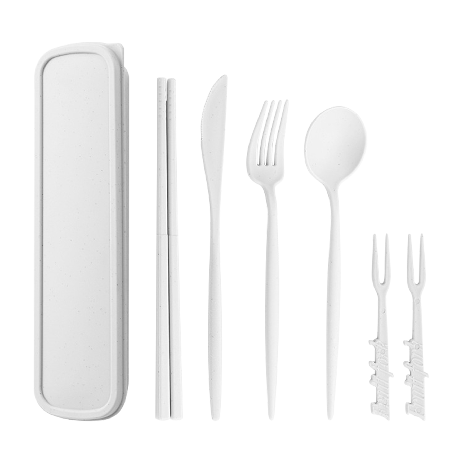 Portable Wheat Straw Cutlery Set 4