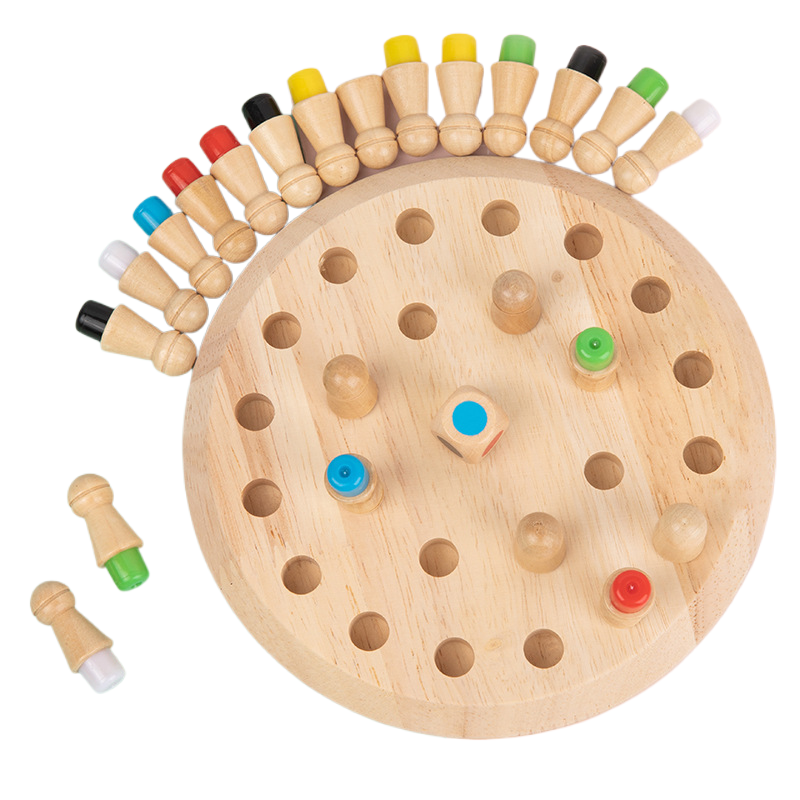 Interactive Wooden Memory Chess 5