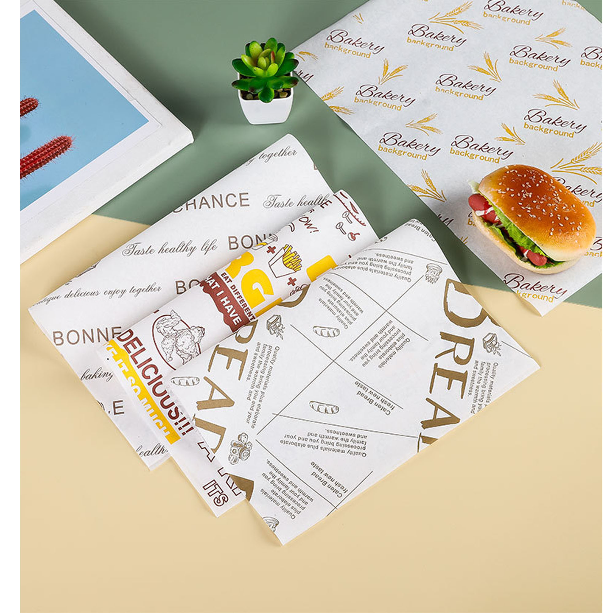 10-Inch Customizable Food Wrap Paper for Secure Packaging 1