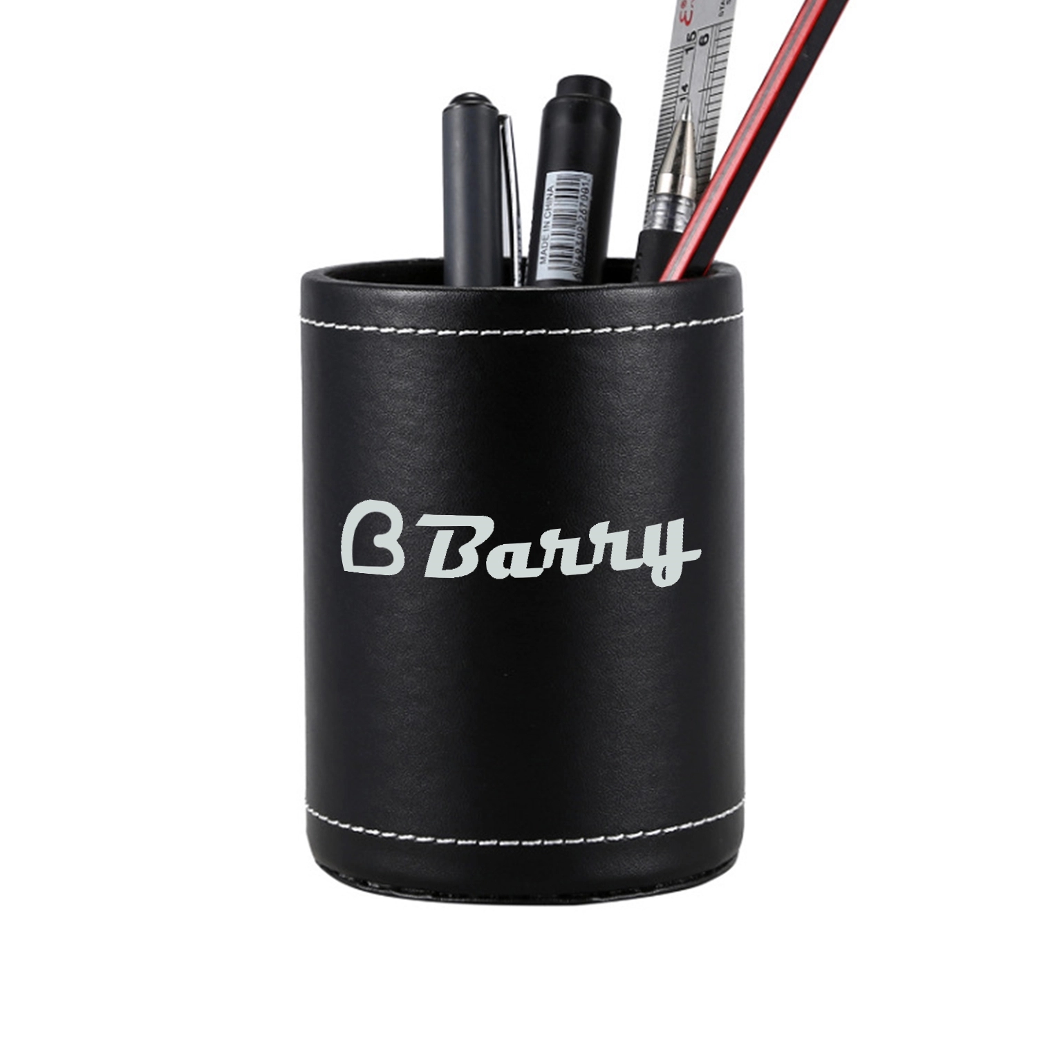 Round Leather Pen Cup 4