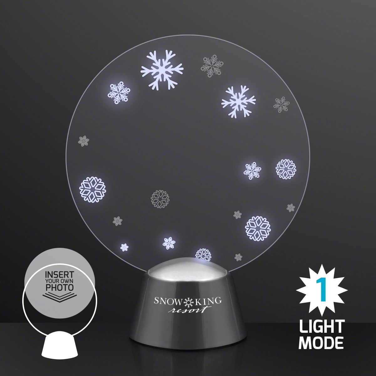 Animated LED Snowflakes Picture Frame 3