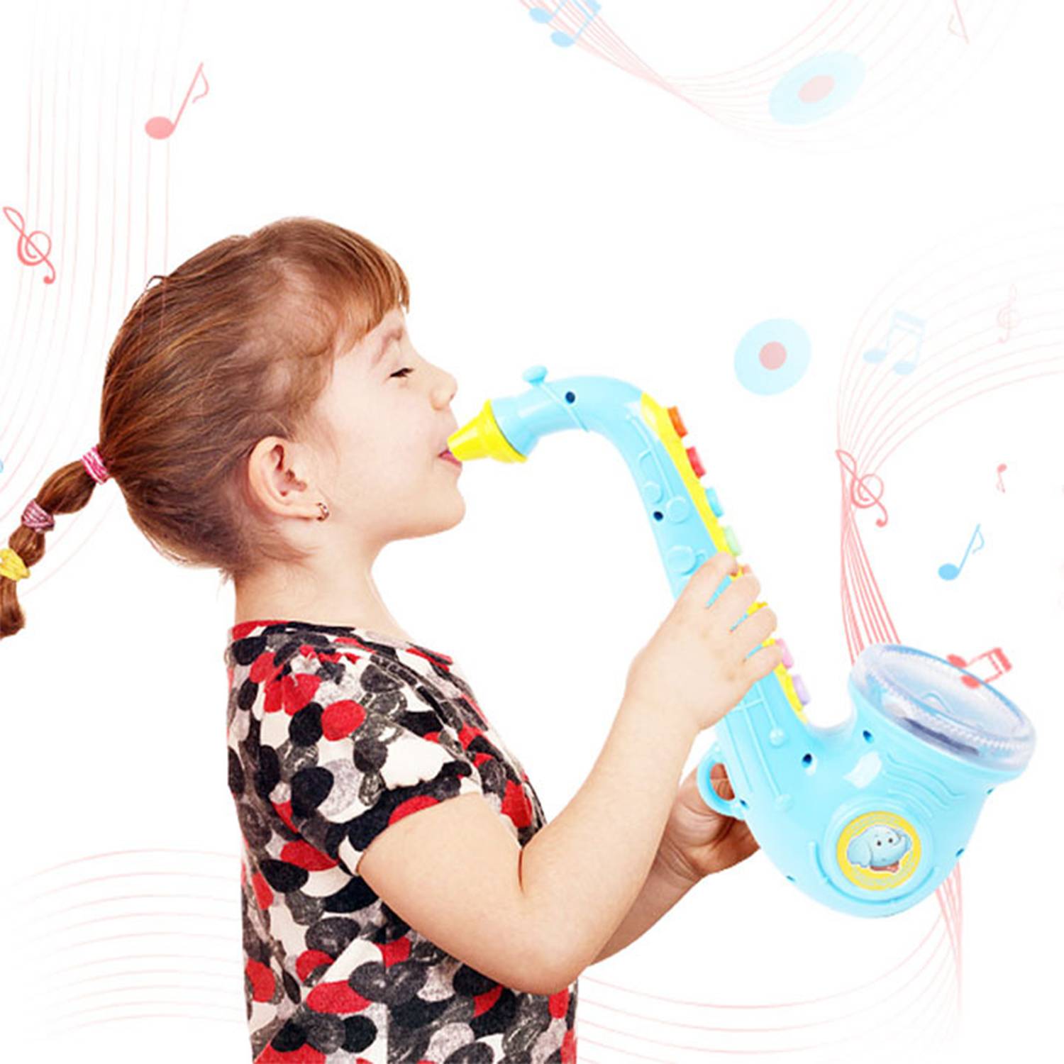Children's Musical Instrument Saxophone Toy with Lights 4