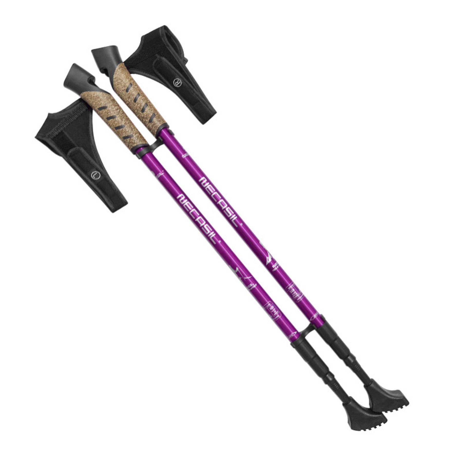 Ultralight Adjustable Aluminum Trekking Poles 8