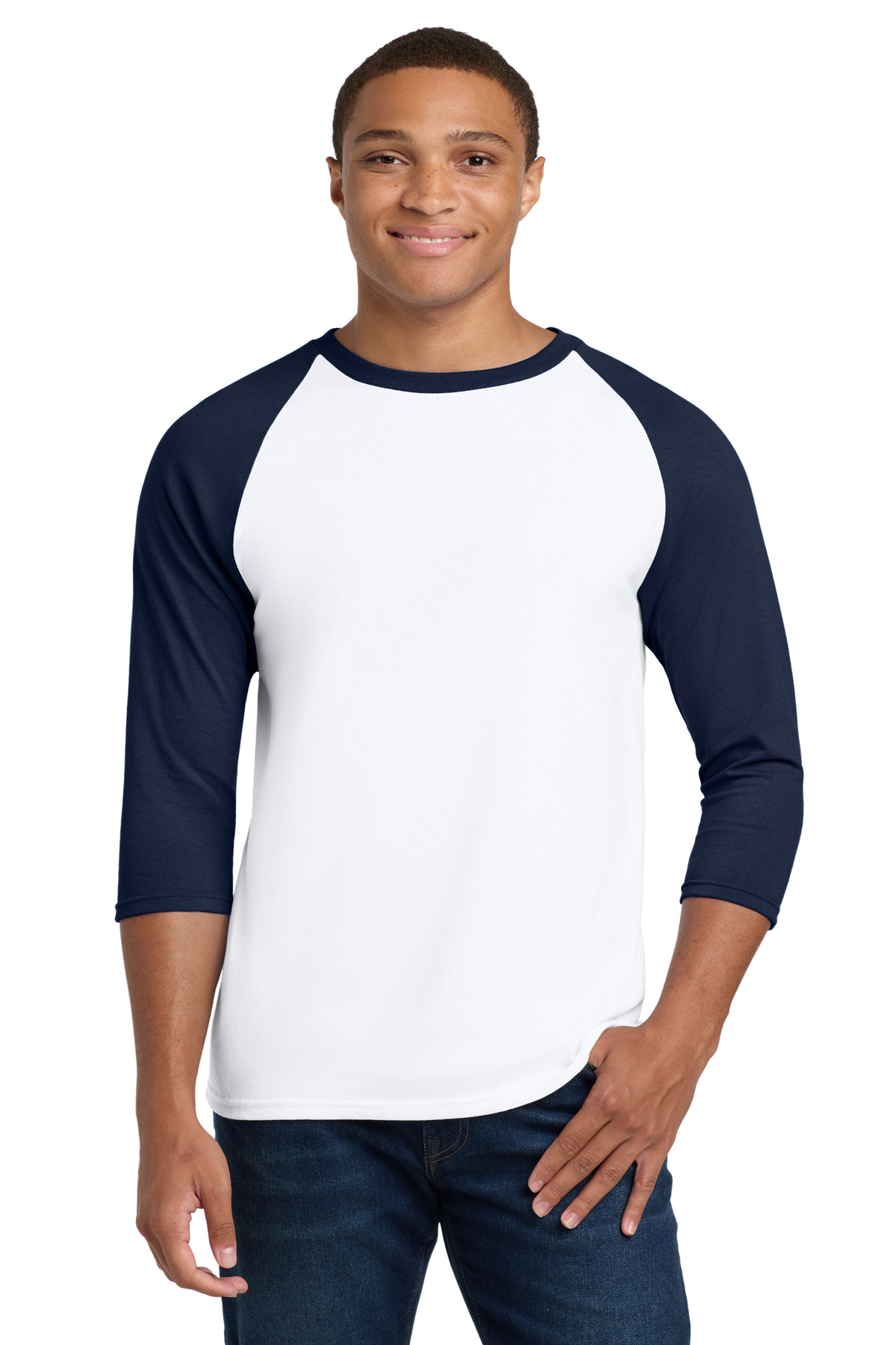 Gildan Heavy Cotton 3/4-Sleeve Raglan T-Shirt. 5700 60