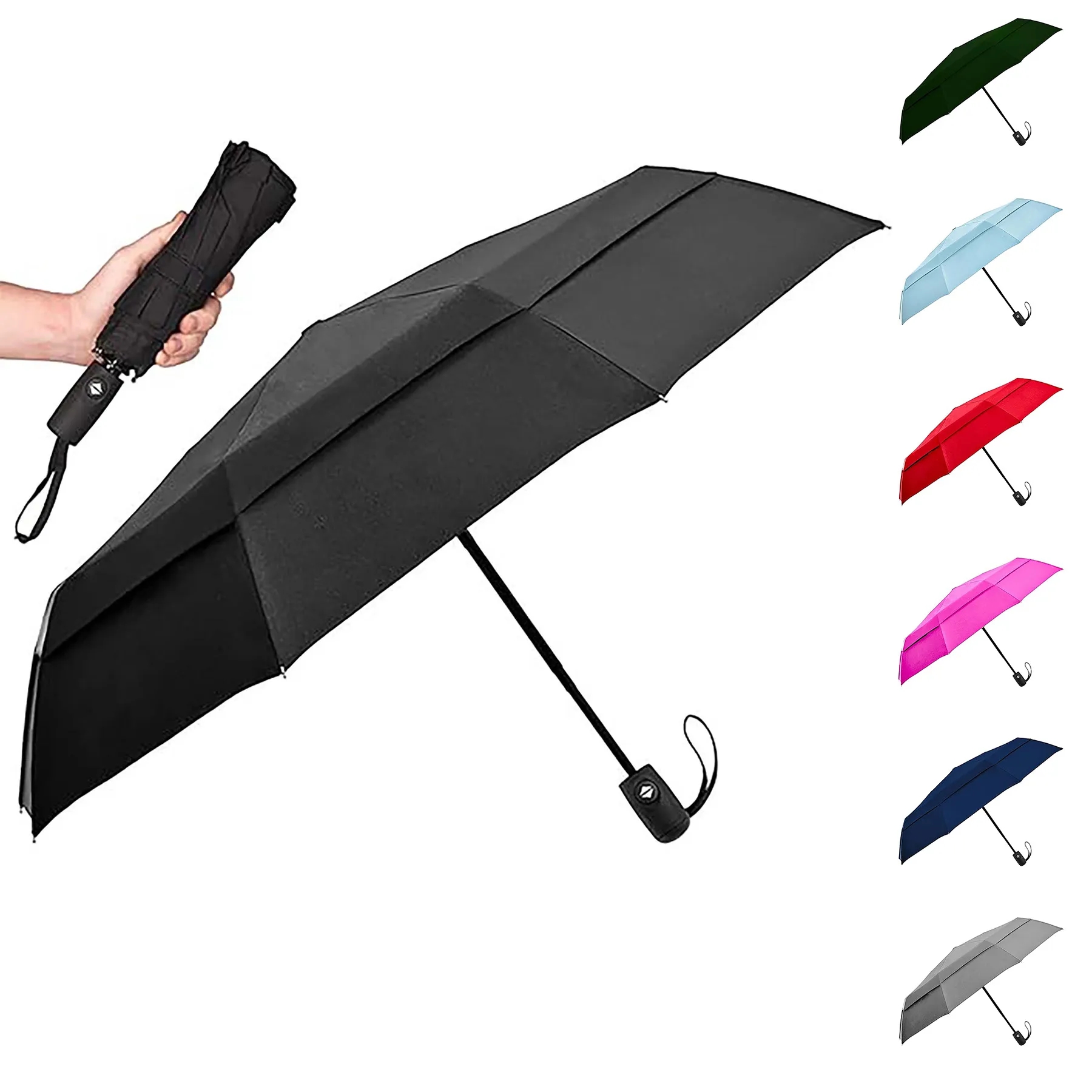 Windproof Umbrella with Automatic Button 2