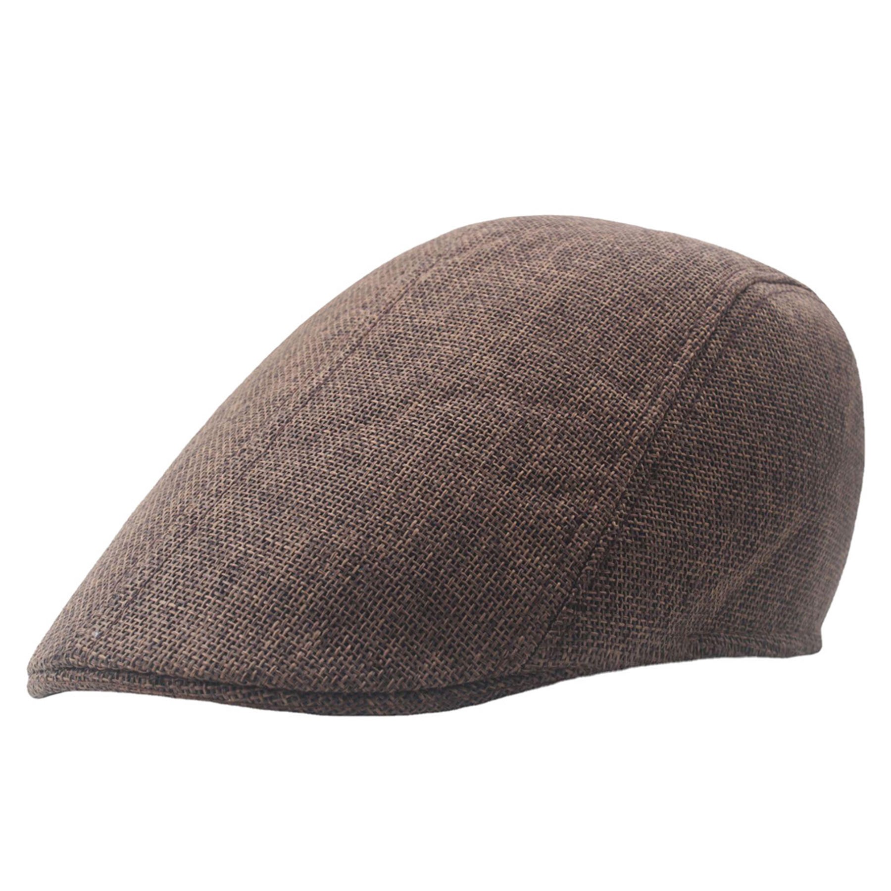 Imitation Cotton And Linen Forward Beret 11