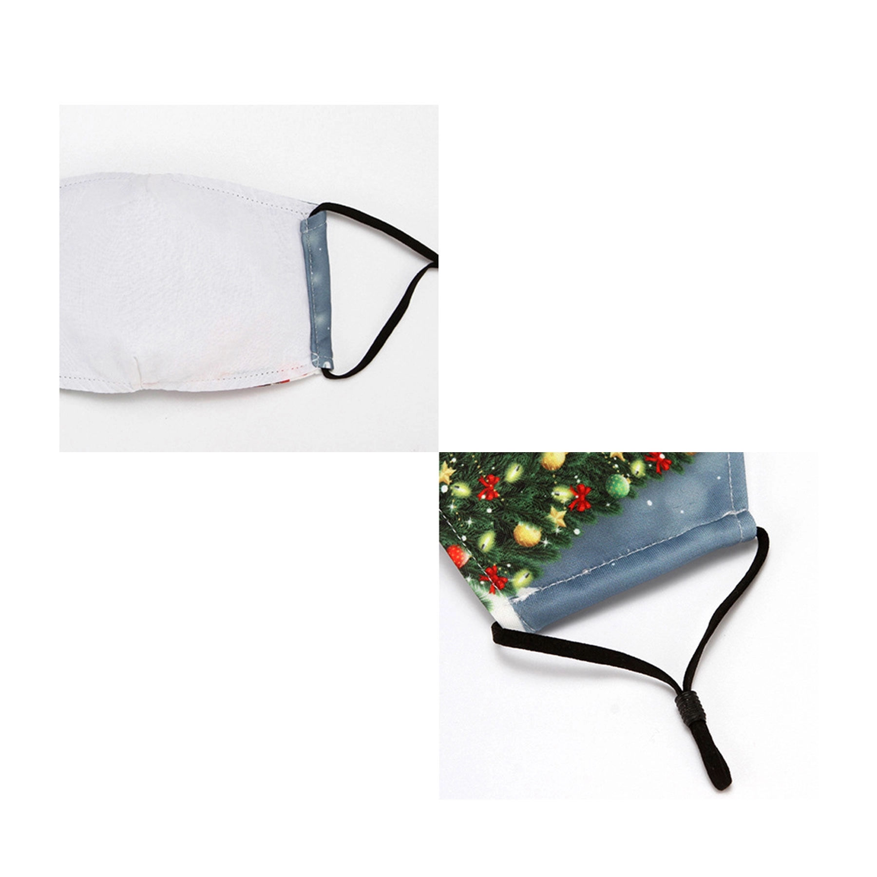 Christmas 3-Ply Reusable Cloth Face Masks Cotton Washable" 4