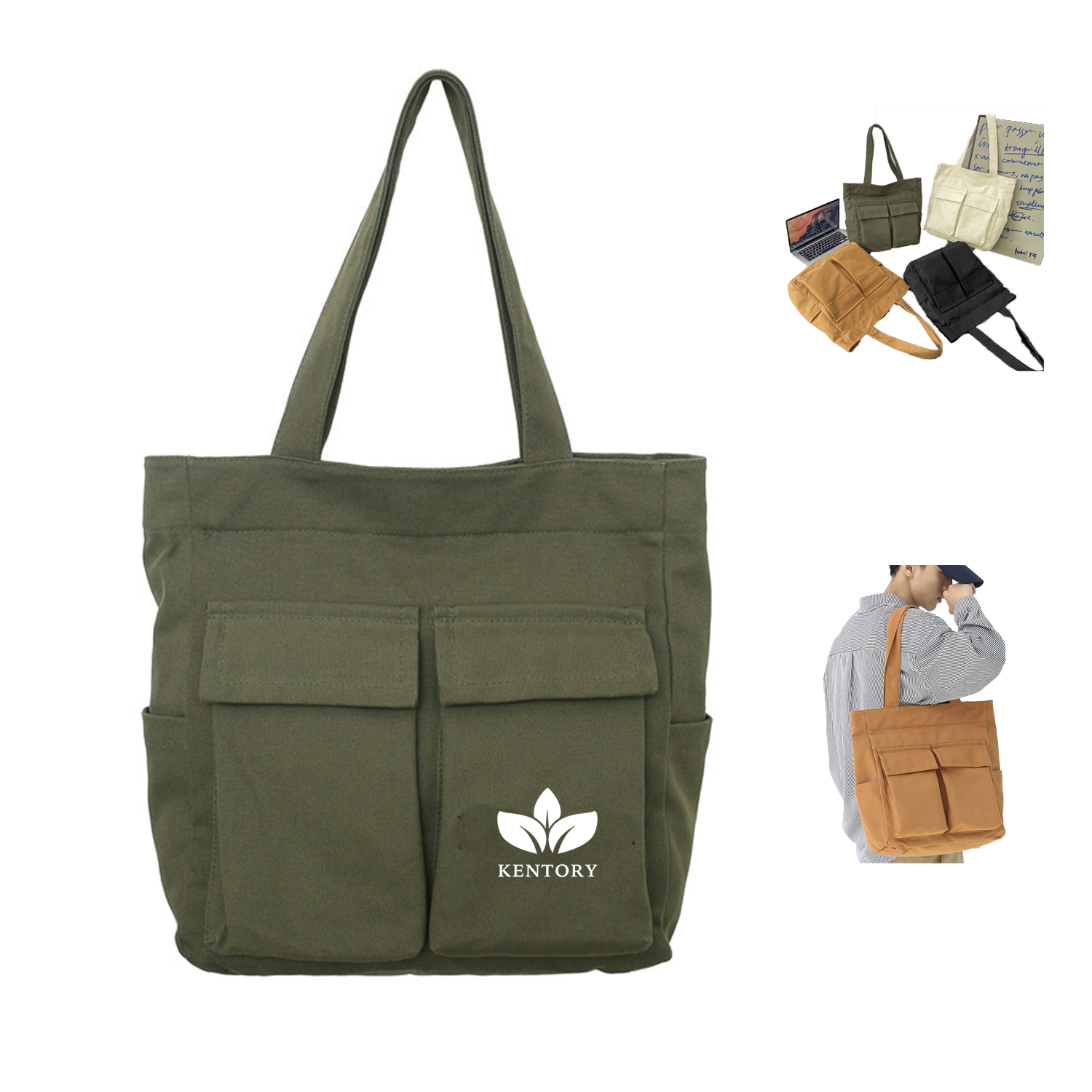 Canvas Crossbody Tote Bags 1