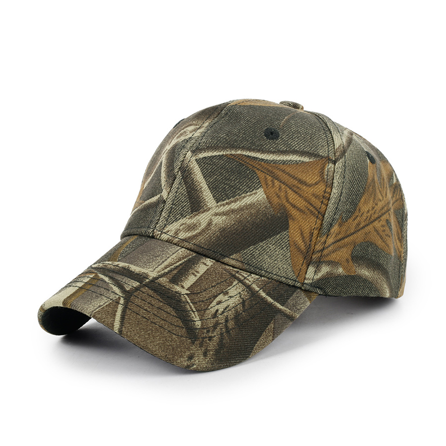 Stock Camo Polyester 6-Panel Baseball Cap 3