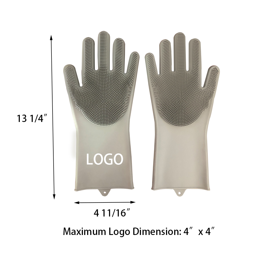 Multi-function Silicone Washing Gloves 4