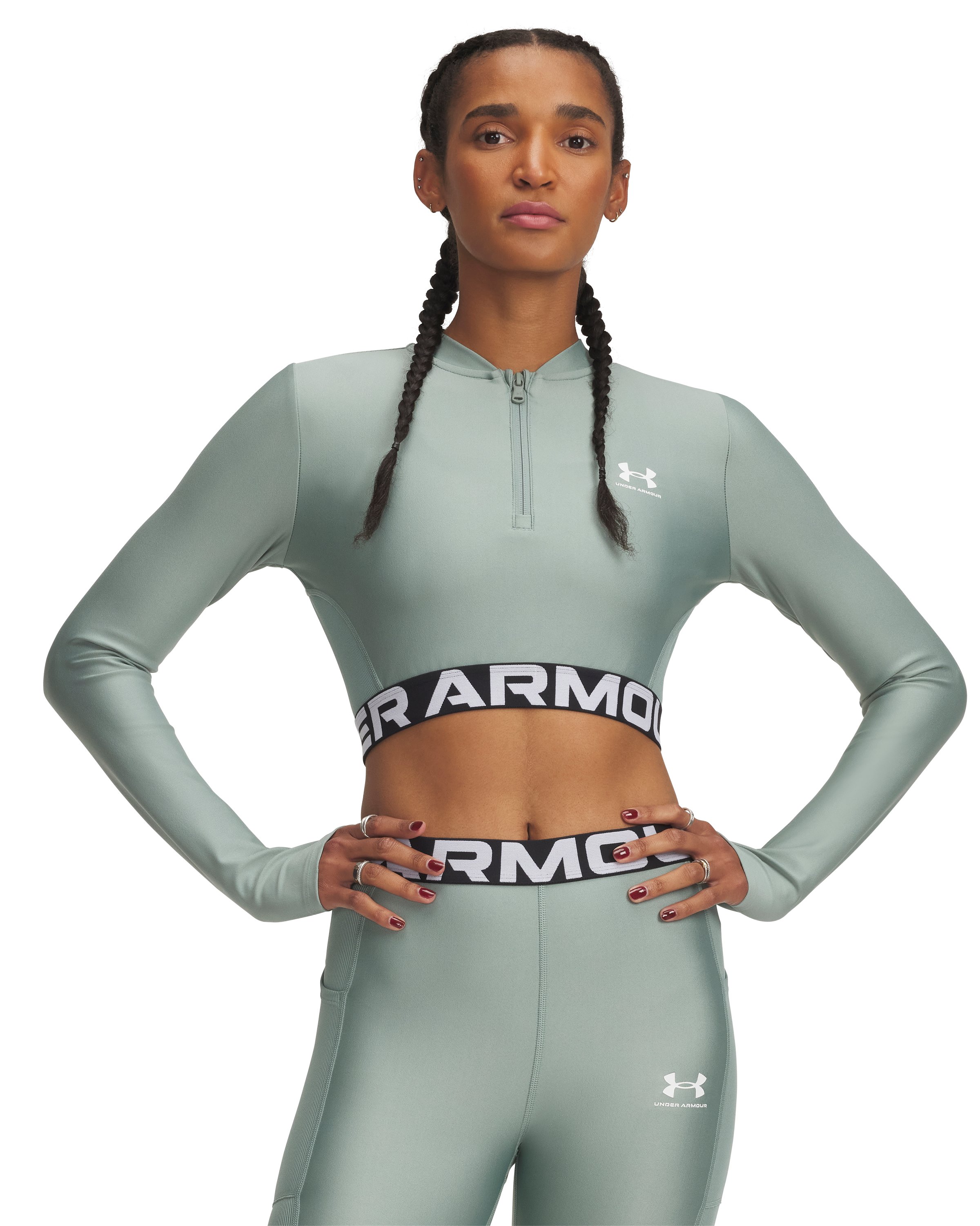 HeatGear Rib Women's Zip Long Sleeve 4