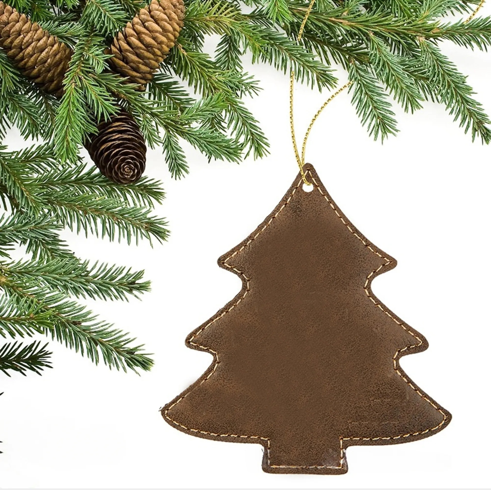 Leatherette Tree Ornaments 4