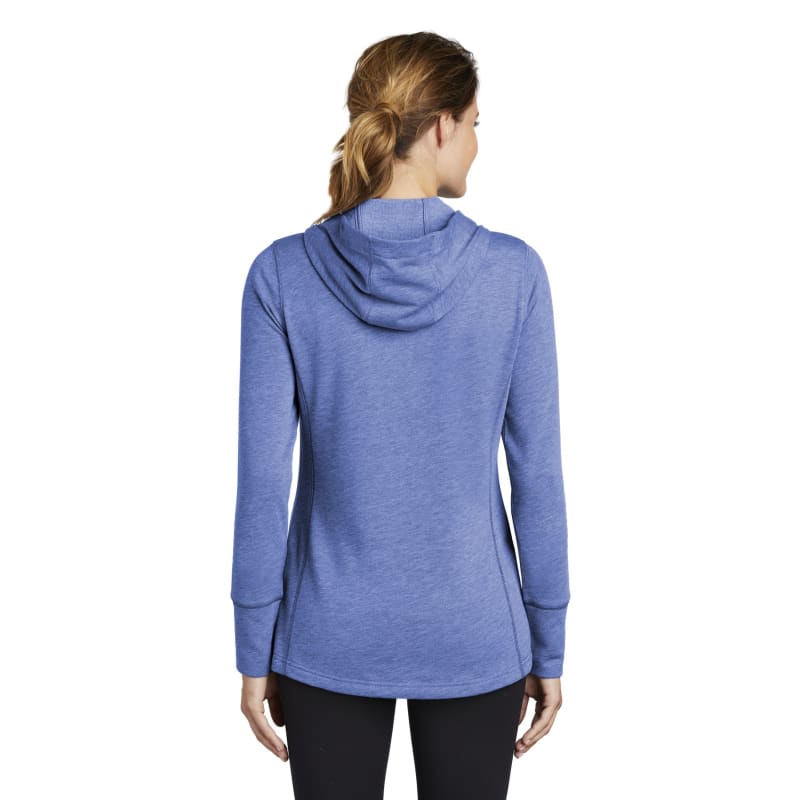 Sport-Tek Women's PosiCharge Tri-Blend Wicking Fleece Hooded Pullover. 17