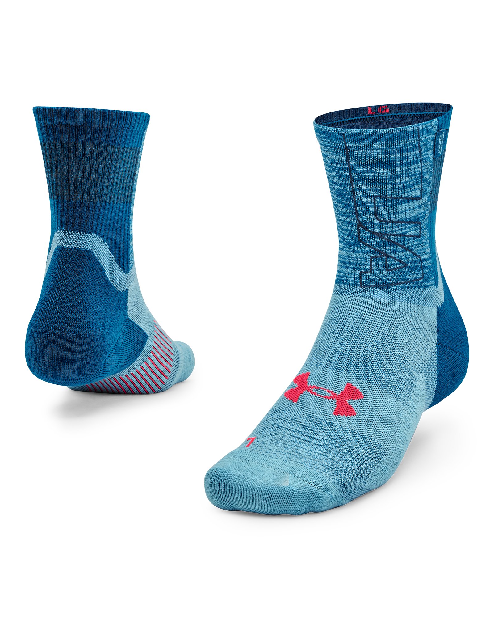UA ArmourDry Run Unisex Crew Socks 5