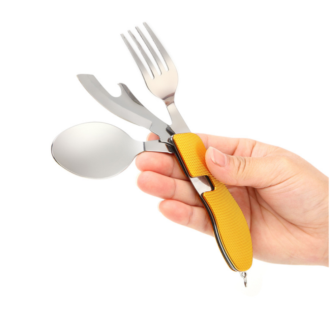 Portable 4 in 1 Stainless Steel Travel Utensil 6