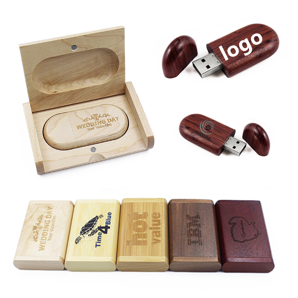 Wood USB Flash Drive w/Magnetic Closure 2