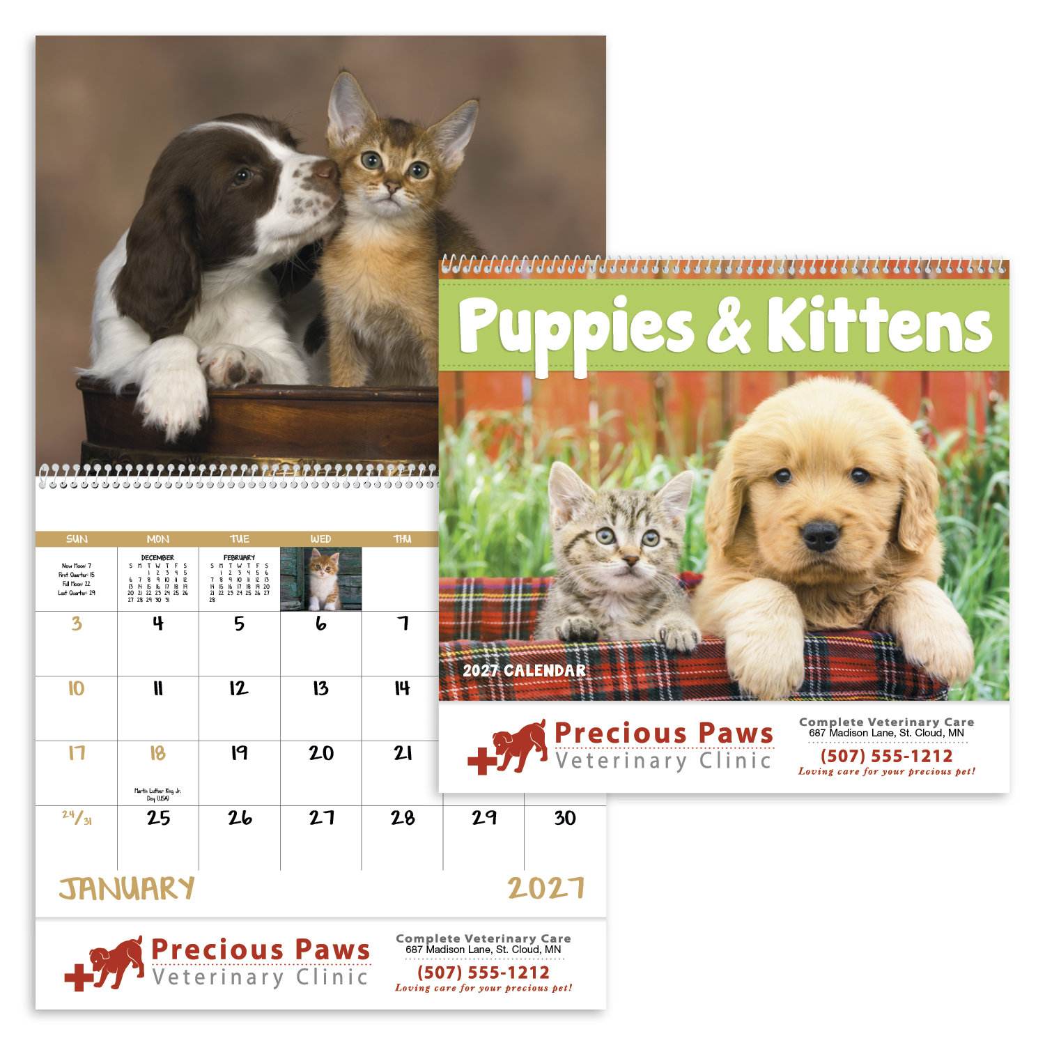 Good Value™ Puppies & Kittens - Spiral Calendar 19