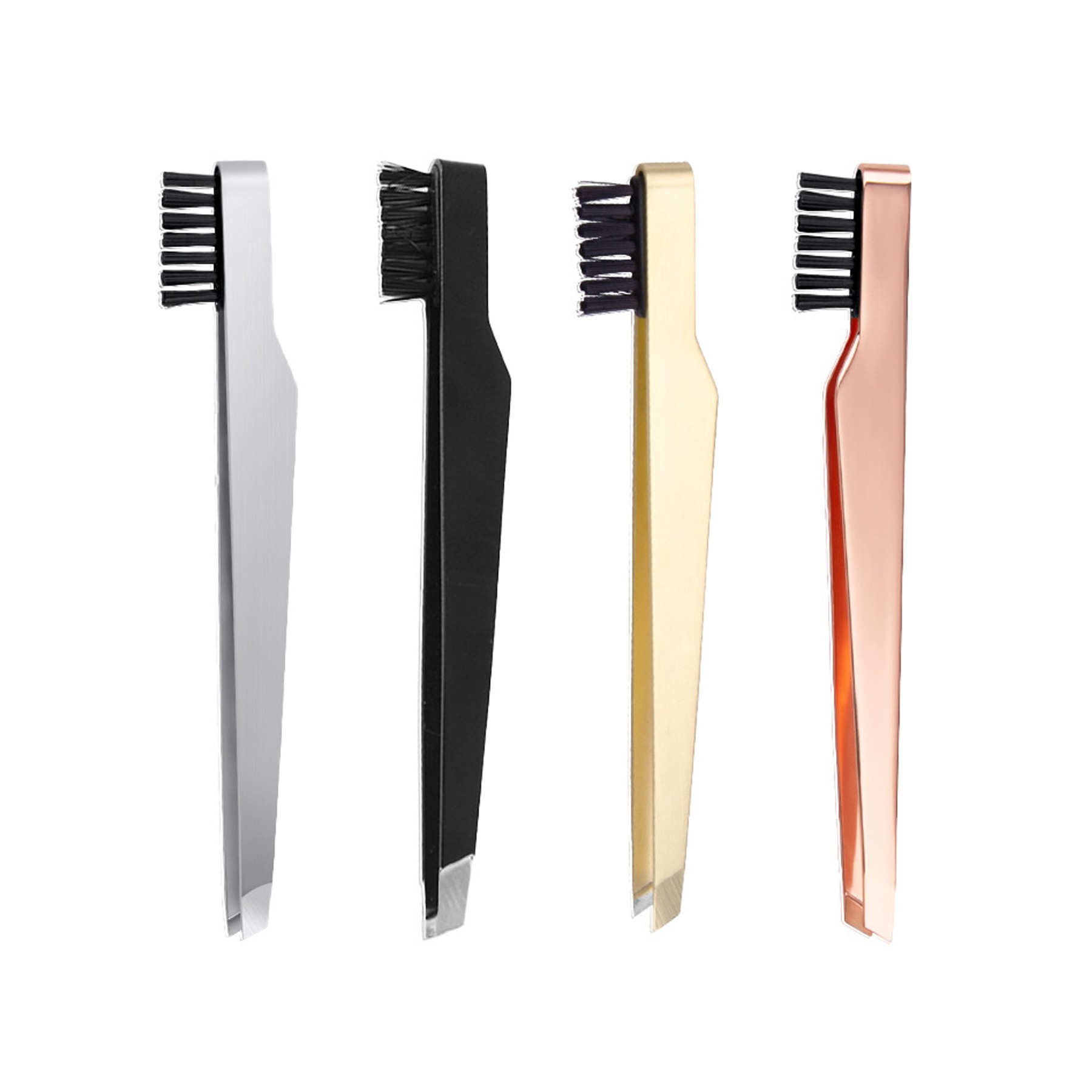 Eyebrow Curler Eyebrow Brush 2-in-1 Stainless Steel Makeup Tool 3