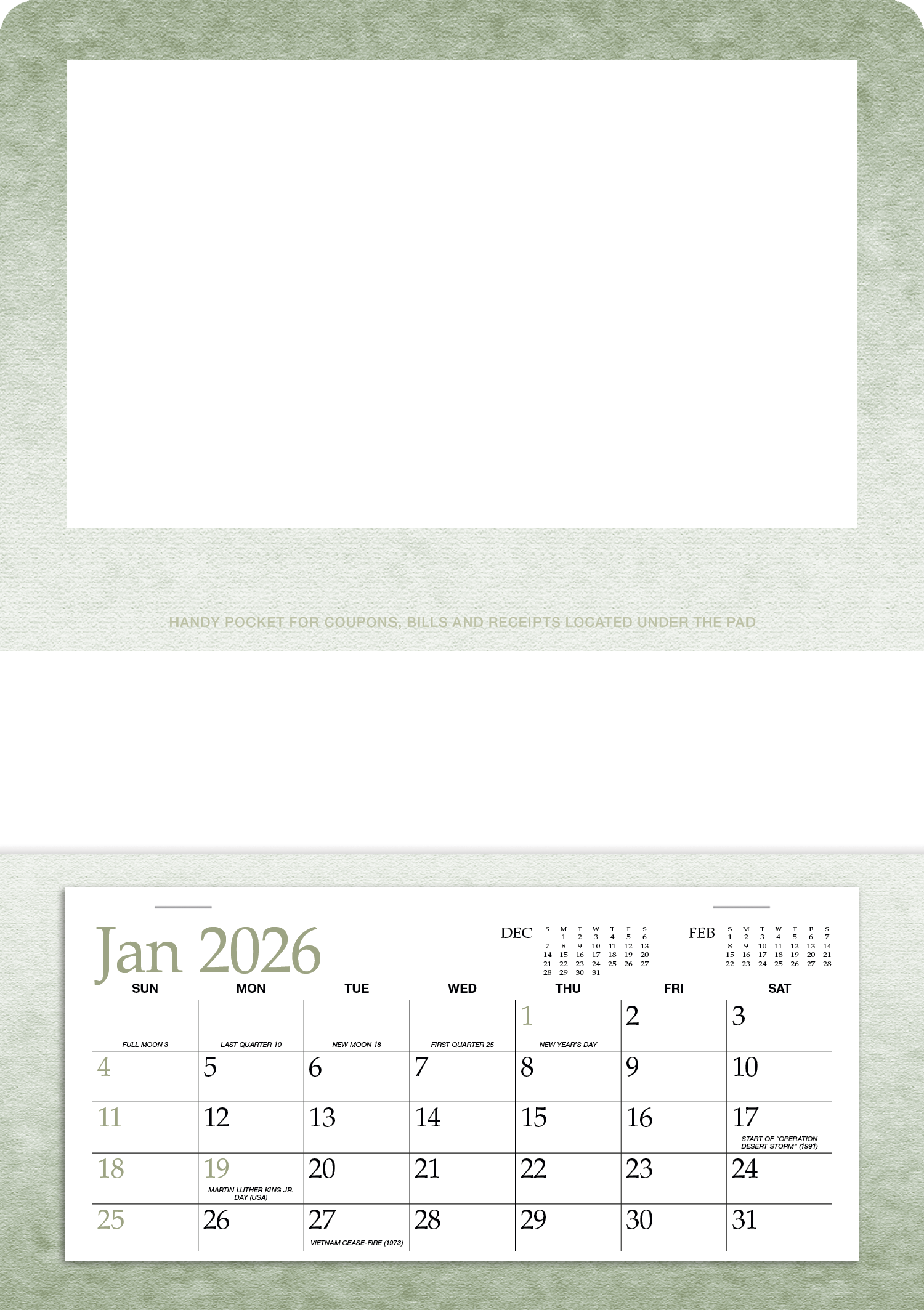 Triumph® Calendars Single Pocket Calendar 9