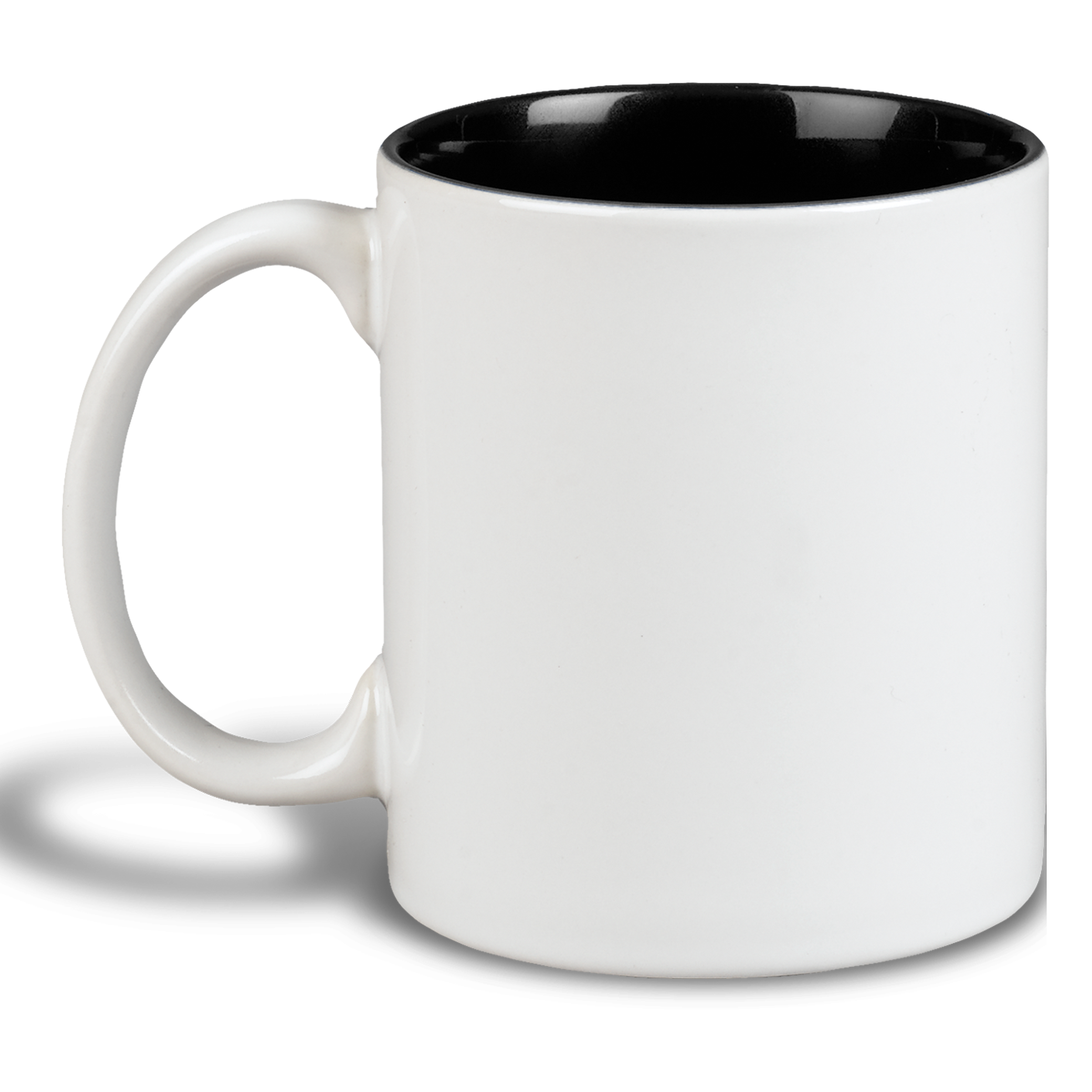 11 Oz. White/Cobalt Blue Two Tone Ceramic Mug 13
