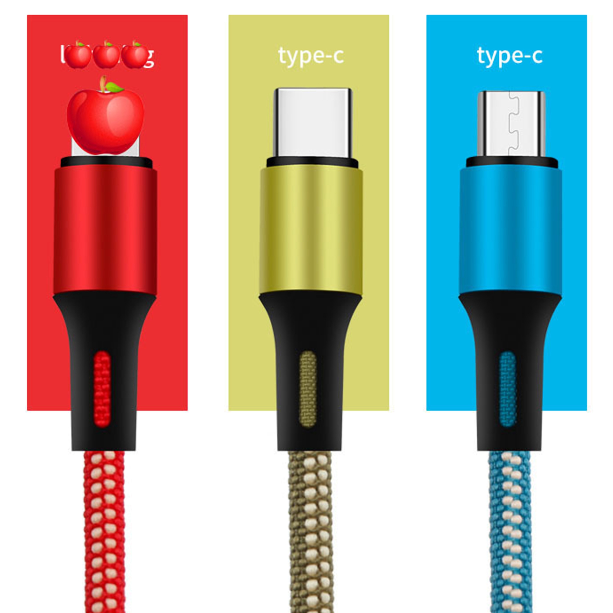 3" 1 Charging Cable w/Keyring 3
