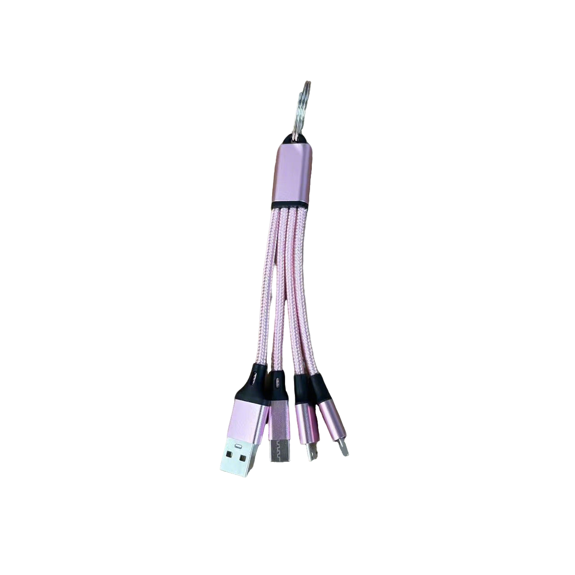 Keyring Compact Charging Cable 5.2" Length Travel Connector 7