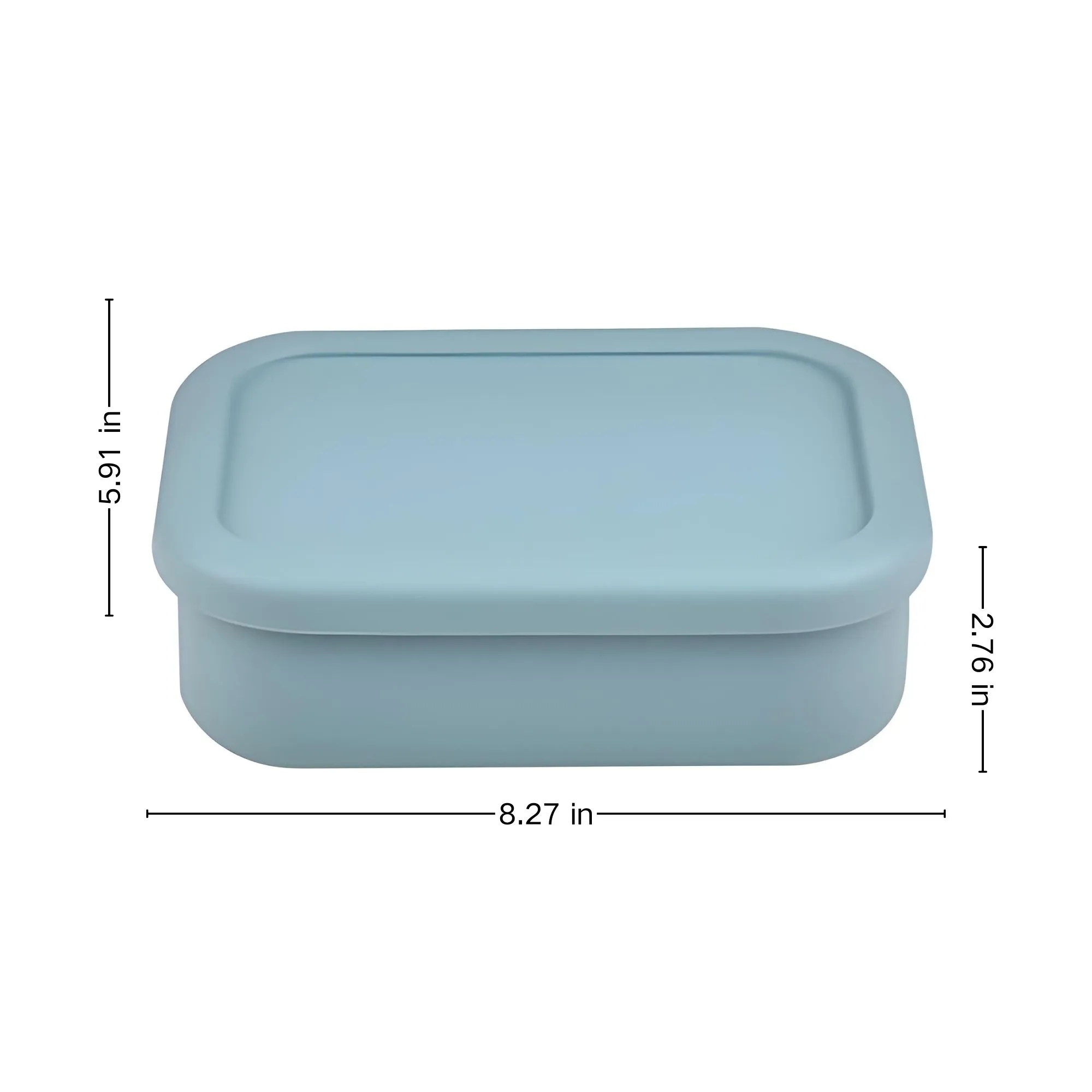 Silicone Heatable Compartment Fresh Keeping Bento Box 5