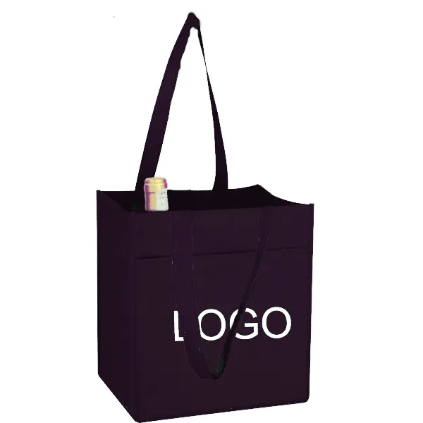 Non-Woven 6 Bottle Wine Tote Bag 5
