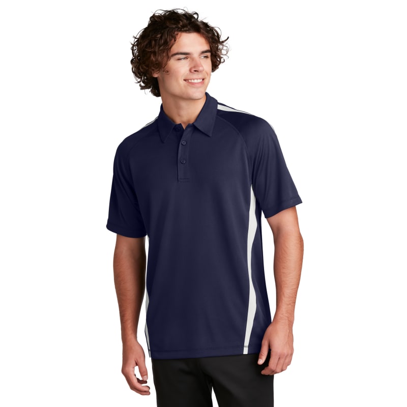 Sport-Tek PosiCharge Micro-Mesh Colorblock Polo. 54